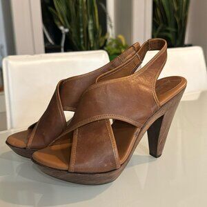 Aldo strappy peep-toe heels - size 38